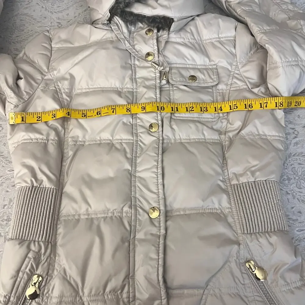 Laundry By Design Faux Fur Hooded Puffer Parka Jacket Size S - Picture 12 of 14